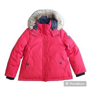 NWOT Alpinetek Down Filled Red Cotton/Polyester Plus Size Winter Coat-Size 14/16